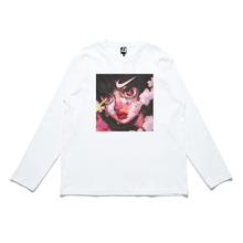 Load image into Gallery viewer, "Failed Projection" Cut and Sew Wide-body Long Sleeved Tee White/Black/Salmon Pink