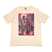 Load image into Gallery viewer, &quot;Usagi Moon&quot; Cut and Sew Wide-body Tee White/Black/Beige
