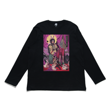 Load image into Gallery viewer, &quot;Usagi Moon&quot; Cut and Sew Wide-body Long Sleeved Tee White/Black/Beige