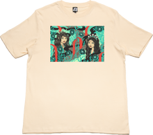 Load image into Gallery viewer, "Lava Land" Cut and Sew Wide-body Tee White/Beige