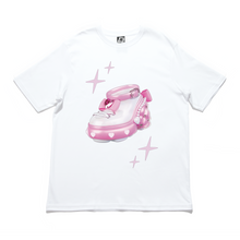 Load image into Gallery viewer, "Pinku" Cut and Sew Wide-body Tee White/Black