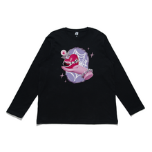 Load image into Gallery viewer, "Broken Heart" Cut and Sew Wide-body Long Sleeved Tee White/Black