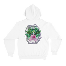 Load image into Gallery viewer, "Medusa Gorgon" Basic Hoodie White/Black/Cobalt Blue