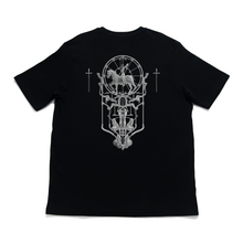 Load image into Gallery viewer, "White Knight " Cut and Sew Wide-body Tee Black