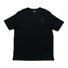 Load image into Gallery viewer, "White Knight " Cut and Sew Wide-body Tee Black
