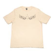 Load image into Gallery viewer, "The Fallen Angel" Cut and Sew Wide-body Tee White/Beige