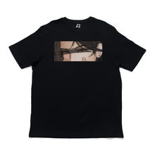 Load image into Gallery viewer, "Jin" Cut and Sew Wide-body Tee Black