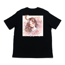 Load image into Gallery viewer, "Bloom" Cut and Sew Wide-body Tee Black / White