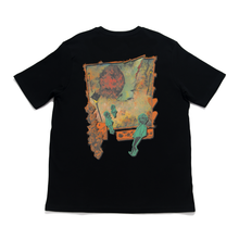 Load image into Gallery viewer, "I Will See You There" Cut and Sew Wide-body Tee Black/Beige