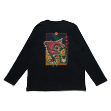 Load image into Gallery viewer, "In My Graveyard" Cut and Sew Wide-body Long Sleeved Tee Black/White