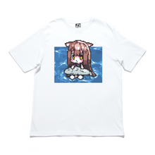 Load image into Gallery viewer, "Floating" Cut and Sew Wide-body Tee White