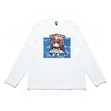 Load image into Gallery viewer, "Floating" Cut and Sew Wide-body Long Sleeved Tee White