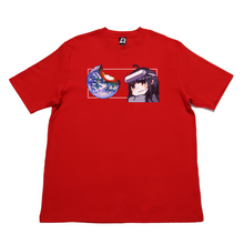 Load image into Gallery viewer, "Earth" Cut and Sew Wide-body Tee Black/Red