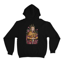 Load image into Gallery viewer, "Peony Knight" Basic Hoodie Black
