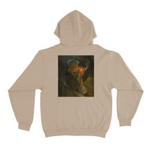 Load image into Gallery viewer, "Late Night Smoker" Fleece Hoodie Beige/Khaki