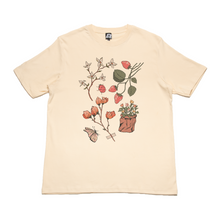 Load image into Gallery viewer, "Living Things" Cut and Sew Wide-body Tee Black/Beige