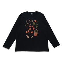 Load image into Gallery viewer, "Living Things" Cut and Sew Wide-body Long Sleeved Tee Black/Beige