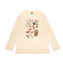 Load image into Gallery viewer, "Living Things" Cut and Sew Wide-body Long Sleeved Tee Black/Beige
