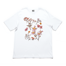 Load image into Gallery viewer, "Withered Things" Cut and Sew Wide-body Tee White/Salmon Pink