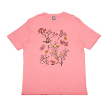 Load image into Gallery viewer, "Withered Things" Cut and Sew Wide-body Tee White/Salmon Pink