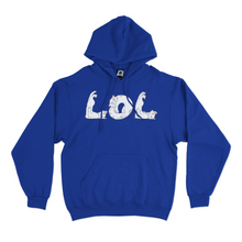 Load image into Gallery viewer, "LOL" Basic Hoodie Cobalt Blue / Black