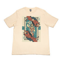 Load image into Gallery viewer, "Circe" Cut and Sew Wide-body Tee White/Beige