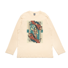 Load image into Gallery viewer, "Circe" Cut and Sew Wide-body Long Sleeved Tee White/Beige