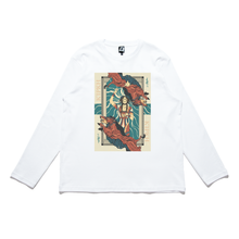 Load image into Gallery viewer, "Circe" Cut and Sew Wide-body Long Sleeved Tee White/Beige