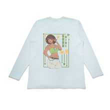 Load image into Gallery viewer, "Good Girl" Taper-Fit Heavy Cotton Long Sleeve Tee Mint