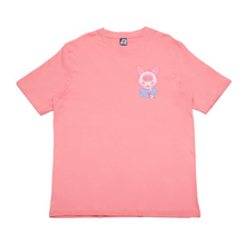 Load image into Gallery viewer, "NASTY" Cut and Sew Wide-body Tee Salmon Pink / White