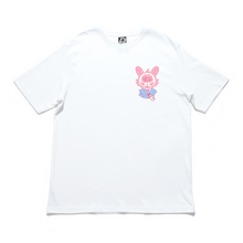Load image into Gallery viewer, "NASTY" Cut and Sew Wide-body Tee Salmon Pink / White