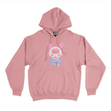 Load image into Gallery viewer, "Nasty" Fleece Hoodie Light Pink / Black