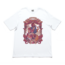 Load image into Gallery viewer, "A Fallen Star" Cut and Sew Wide-body Tee White/ Salmon Pink/ Red