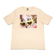 Load image into Gallery viewer, "Green Day" Cut and Sew Wide-body Tee Beige