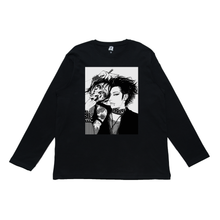 Load image into Gallery viewer, "Nanaren" Cut and Sew Wide-body Long Sleeved Tee White/Black