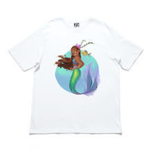 Load image into Gallery viewer, "Ariel" Cut and Sew Wide-body Tee White