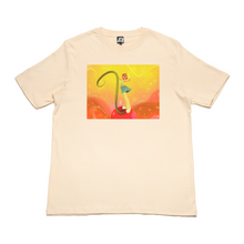 Load image into Gallery viewer, "Cherry On Top Gwen" Cut and Sew Wide-body Tee Beige