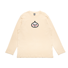 Load image into Gallery viewer, "Dragonblade" Cut and Sew Wide-body Long Sleeved Tee Beige