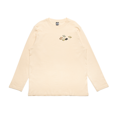 Load image into Gallery viewer, "TCG Boi" Cut and Sew Wide-body Long Sleeved Tee Beige / Red