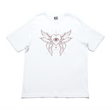 Load image into Gallery viewer, "Eye See All" Cut and Sew Wide-body Tee White/Beige