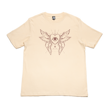 Load image into Gallery viewer, "Eye See All" Cut and Sew Wide-body Tee White/Beige
