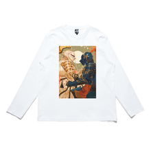 Load image into Gallery viewer, "Star Crossed" Cut and Sew Wide-body Long Sleeved Tee White/Black