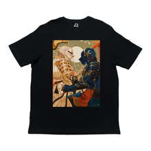 Load image into Gallery viewer, "Star Crossed" Cut and Sew Wide-body Tee White/Black