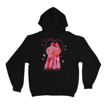 Load image into Gallery viewer, "Cowboys make better lovers" Basic Hoodie Black/ Light Pink
