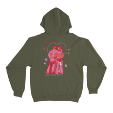 Load image into Gallery viewer, "Cowboys Make Better Lovers"  Fleece Hoodie Khaki