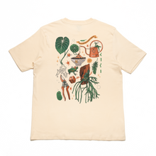 Load image into Gallery viewer, "Plants Dad" Cut and Sew Wide-body Tee Beige
