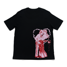 Load image into Gallery viewer, "Valentine" Cut and Sew Wide-body Tee Black
