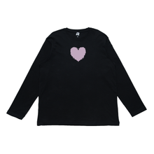 Load image into Gallery viewer, "Valentine" Cut and Sew Wide-body Long Sleeved Tee Black