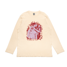 Load image into Gallery viewer, "Valentine" Cut and Sew Wide-body Long Sleeved Tee Beige / Black