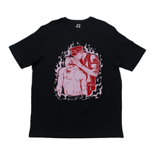 Load image into Gallery viewer, "Valentine" Cut and Sew Wide-body Tee Beige / Black